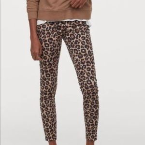 H&M leopard print trousers